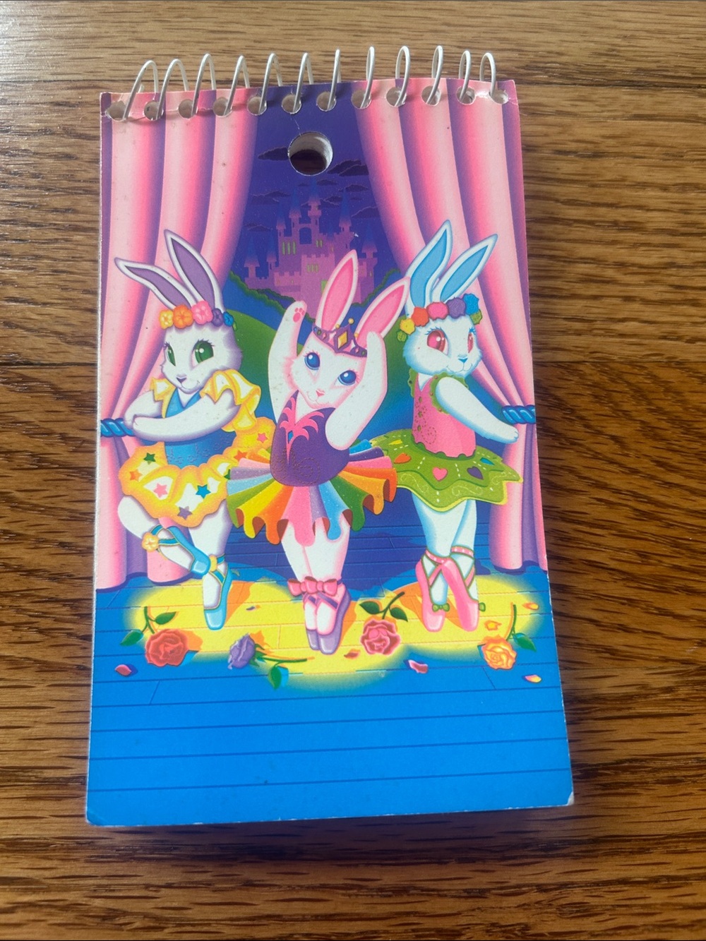 Vintage Lisa Frank Ballerina Bunnies Memo Book